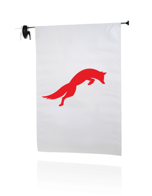 Window-Flags outdoor – System inkl. Druck