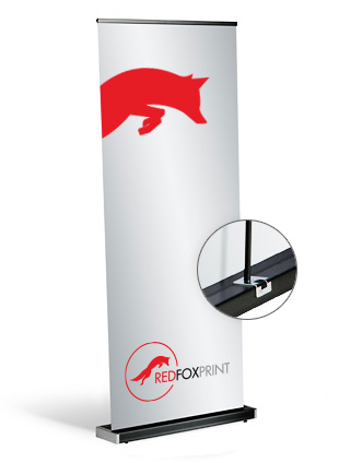 Roll-Up Black – System inkl. Druck