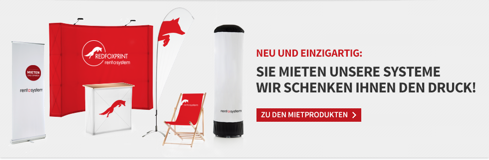 Sie mieten unsere Systeme - wir schenken ihnen den Druck